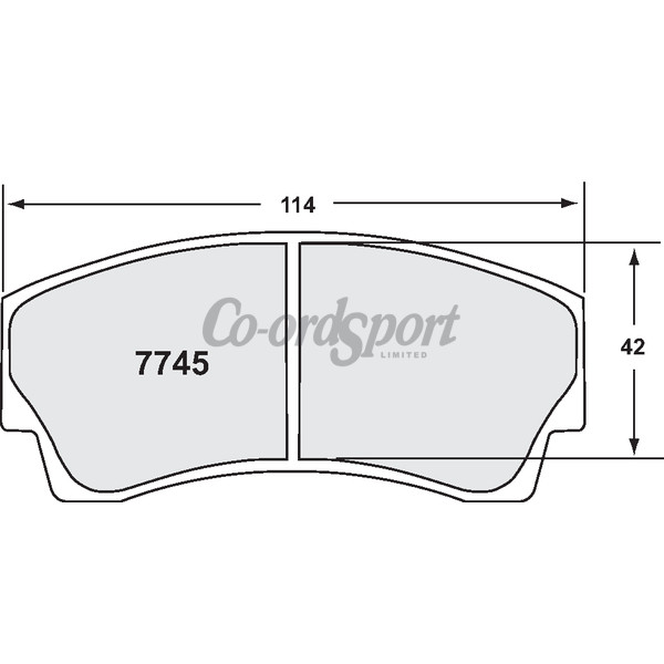 PFC 7745 Race Pad Set - 13 Compound 16 mm image