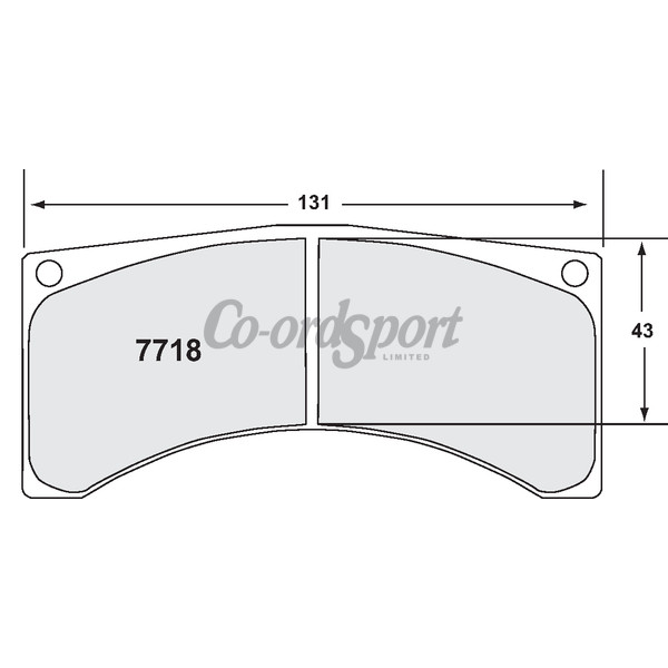 PFC 7718 Race Pad Set - 07 Compound 18 mm image