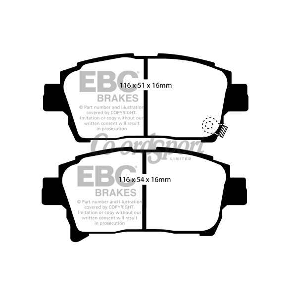 EBC Ultimax OEM Replacement Brake Pads image