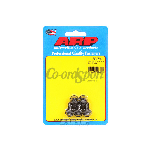 ARP 1/4-28 x .515 12pt black oxide bolts image