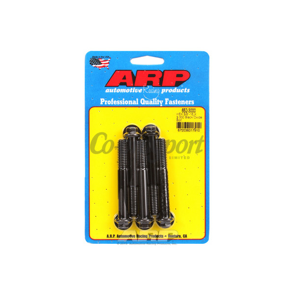 ARP 3/8-16 X 3.000 hex black oxide bolts image