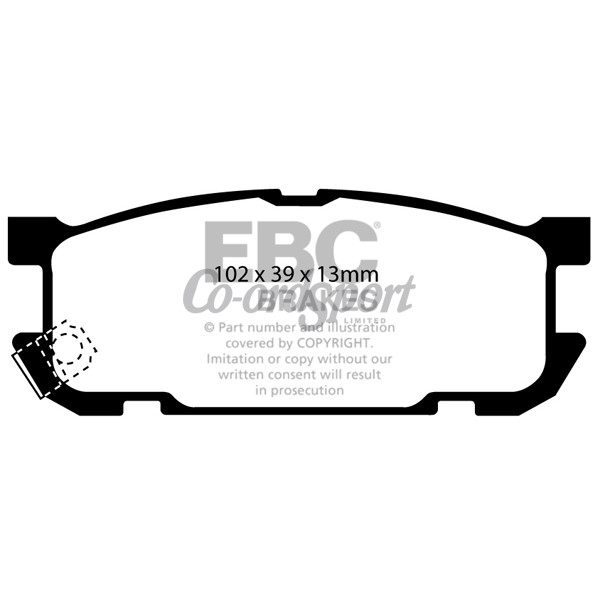 EBC Ultimax OEM Replacement Brake Pads image