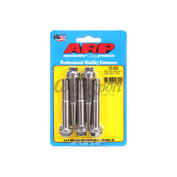 ARP 3/8-24 x 2.500 hex 7/16 wrenching SS bolts image