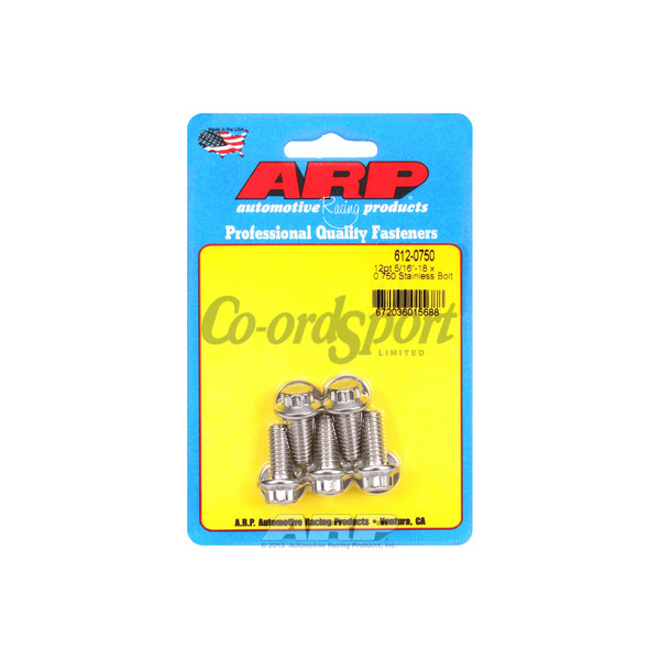 ARP 5/16-18 x 0.750 12pt SS bolts image