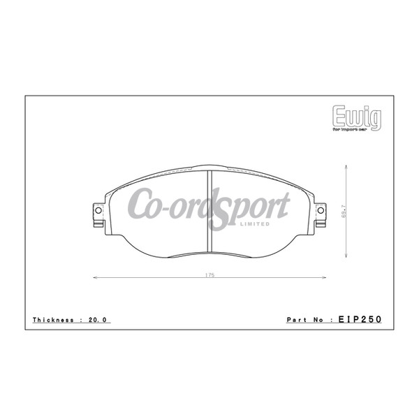 Endless Brake pads ME20 Compound image