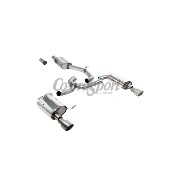 Milltek Exhaust - Resonated Quieter with Titanium GT-100 Trims image