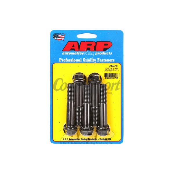 ARP 1/2-20 x 2.750 hex black oxide bolts image