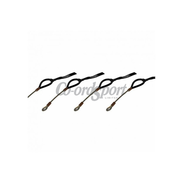 TRS Wire Tow Loop - bolt on fixed length- set of 4 in Black image