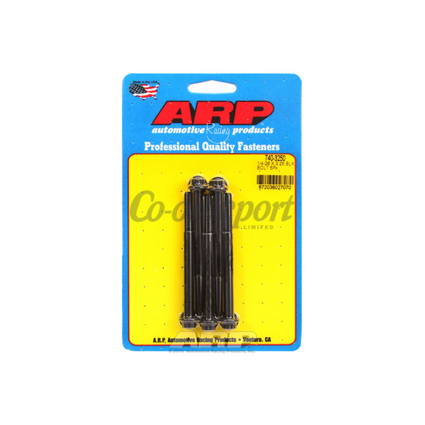 ARP 1/4-28 x 3.250 12pt black oxide bolts image