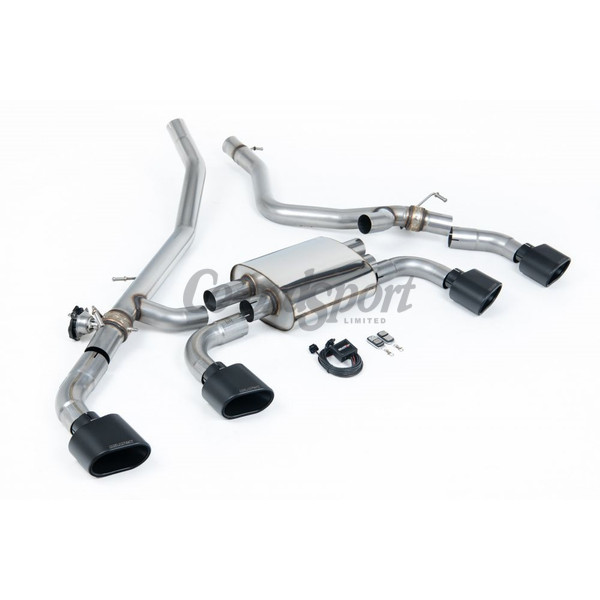 Milltek Exhaust - Axle Back System Valved with Cerakote Black Ova image