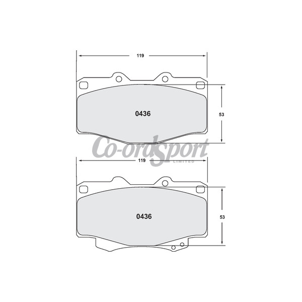 PFC 436 CARBON METALLIC BRAKE PAD SET image