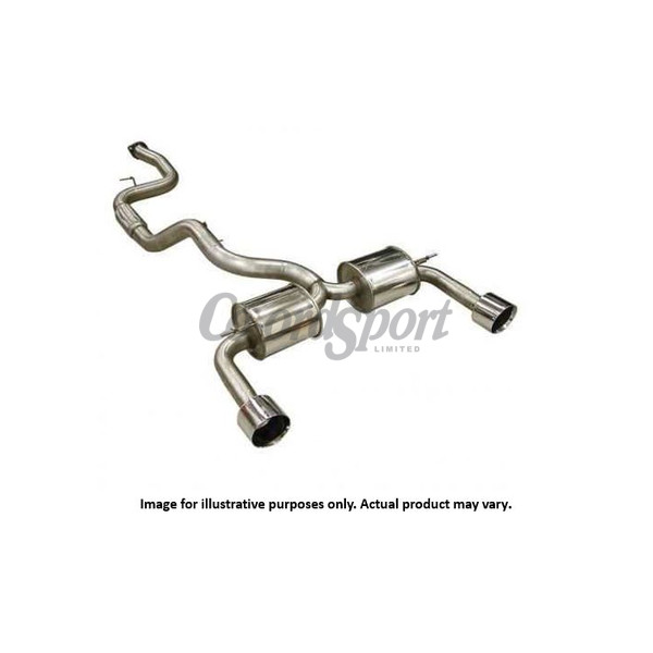 Mongoose Exhaust System w/Sports Cat for Focus RS Mk2 image