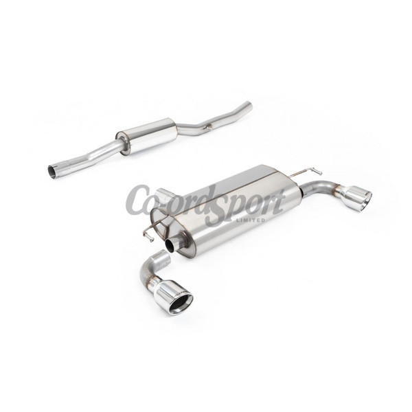 Milltek Exhaust - V2 Resonated with GT-100 Cerakote Black Slash C image