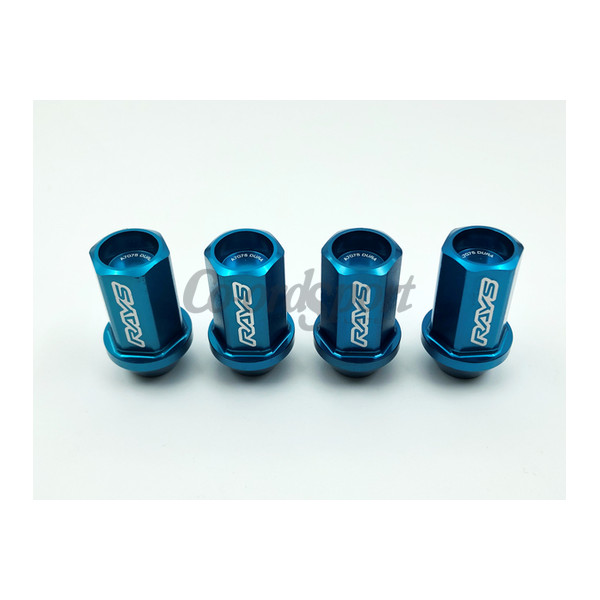 RAYS DURA NUT (4PC) STRAIGHT L42 M12x1.25 BLUE image