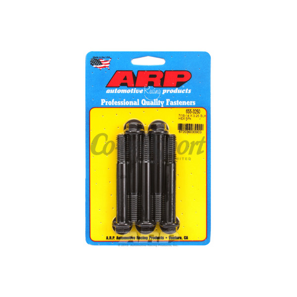 ARP 7/16-14 X 3.250 hex 1/2 wrenching black oxide bolts image
