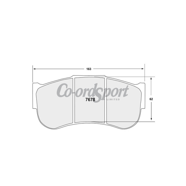 PFC 7678 RACE PAD SET - 82 CMPD 28 MM image