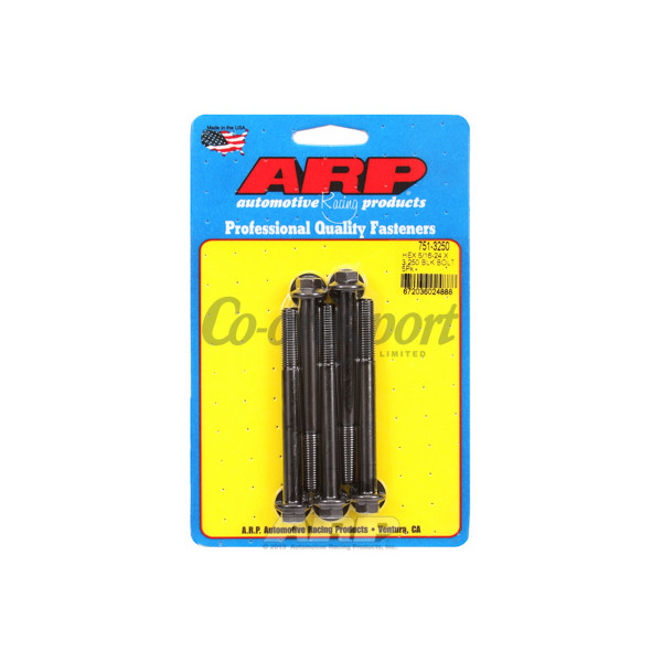 ARP 5/16-24 x 3.250 hex black oxide bolts image