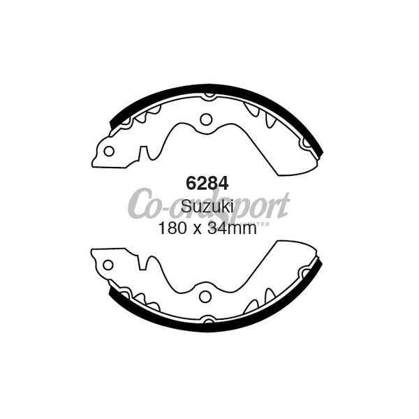 EBC BRAKE SHOE SET image