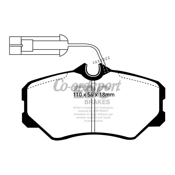 EBC Ultimax OEM Replacement Brake Pads image