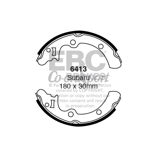 EBC BRAKE SHOE SET image