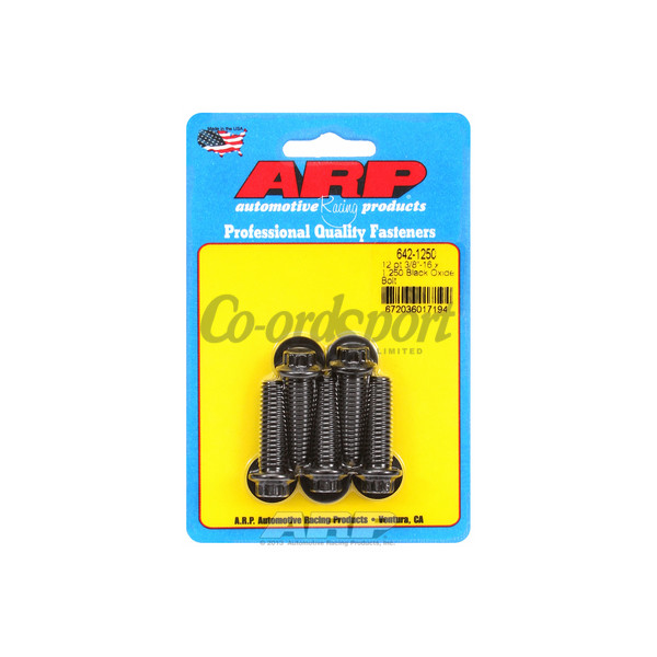 ARP 3/8-16 x 1.250 12pt black oxide bolts image