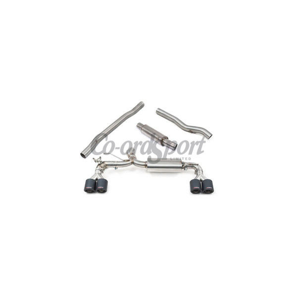 COBRA BMW M135i (F40 - 2019-) Quad Exit Cat Back (Resonated) (wit image