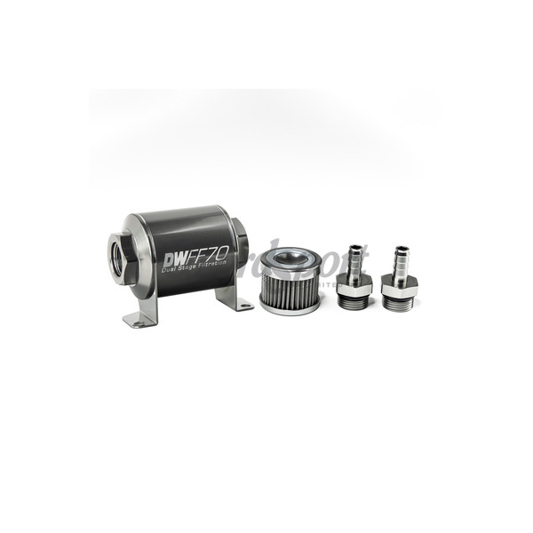 DW In-line fuel filter element and housing kit  stainless st image