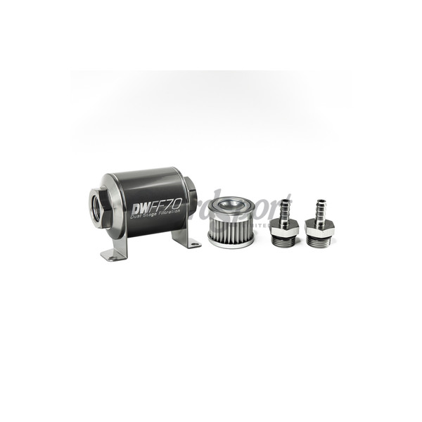 DW In-line fuel filter   element and housing kit  stainless steel image