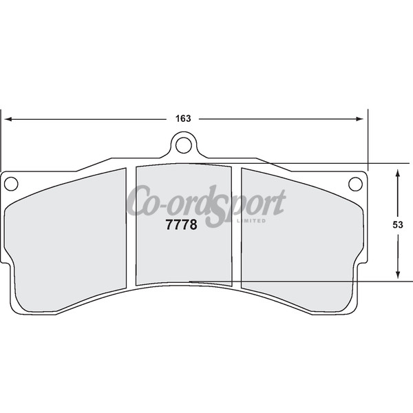 PFC 7778 Race Pad Set - 05 Compound 25 mm image