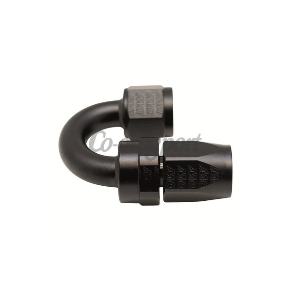 DW 8AN Female Swivel 180-Degree Hose End CPE  Anodized Matte Blac image