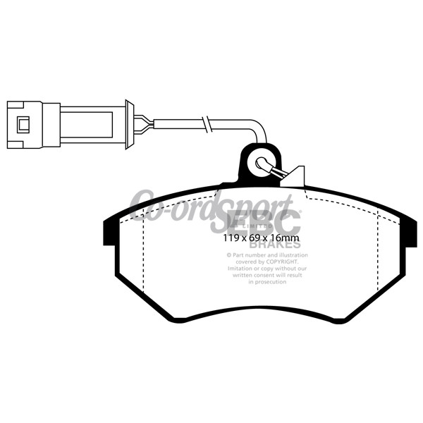 EBC Ultimax OEM Replacement Brake Pads image