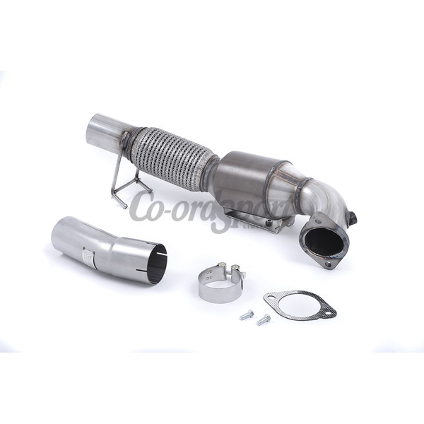 Milltek Large Bore Downpipe and Hi-Flow Sports Cat Ford Fo image