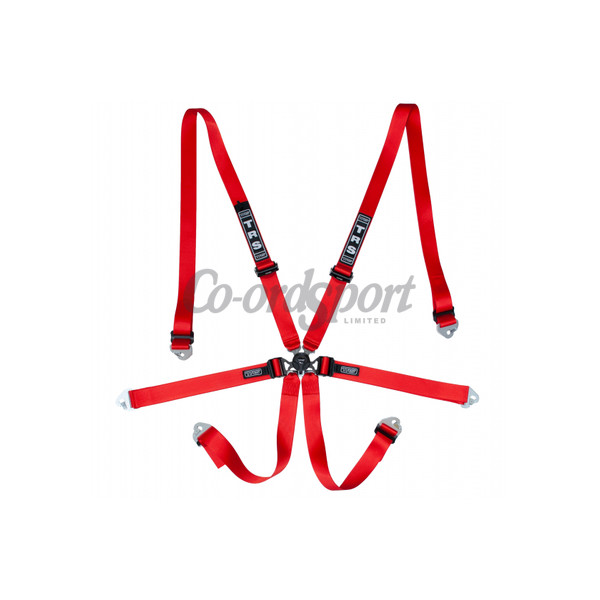 TRS Pro Ultralite Quick adjuster2in/2in -HANS Harness in Red image