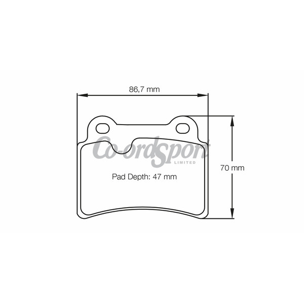 Pagid racing brake pads -RSL19 image