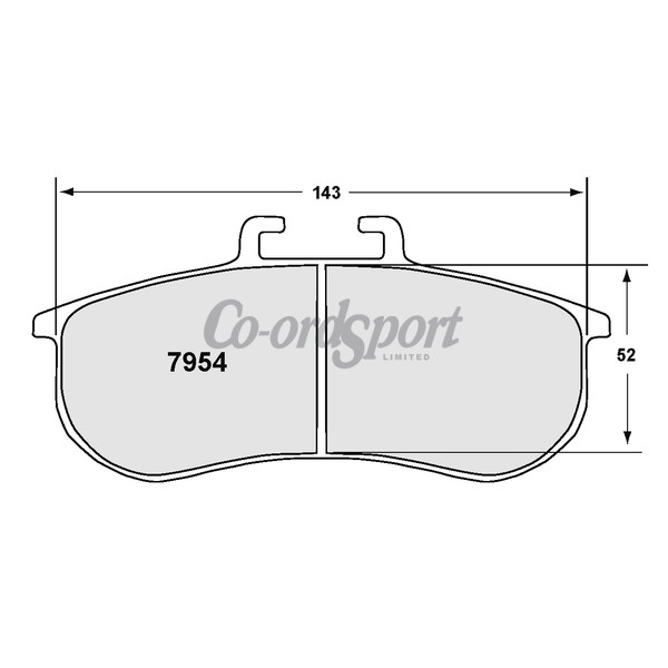 PFC 7954 Race Pad Set - 08 Compound 28 mm image