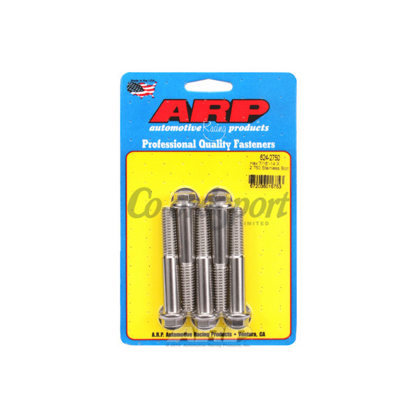 ARP 7/16-14 X 2.750 hex 1/2 wrenching SS bolts image