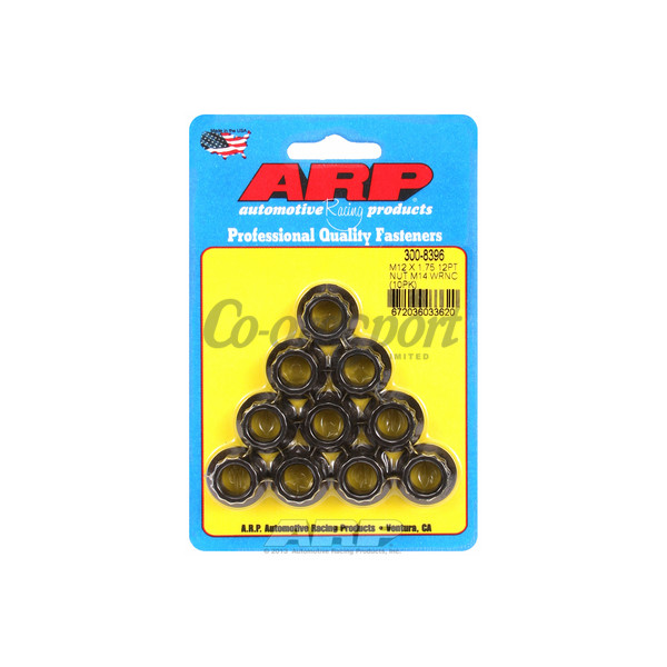ARP M12 X 1.75 M14 socket 12pt nut kit image