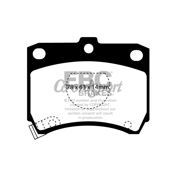 EBC Ultimax OEM Replacement Brake Pads image