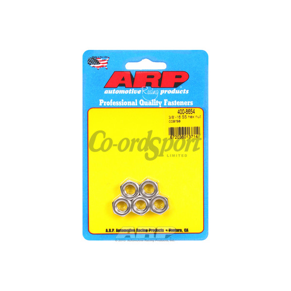 ARP 3/8-16 SS coarse hex nut kit image