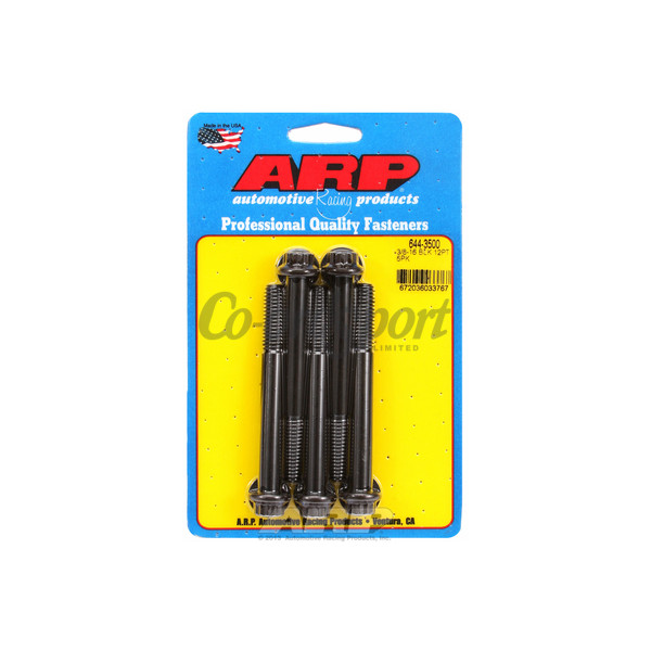 ARP 3/8-16 x 3.500 12pt 7/16 wrenching black oxide bolts image