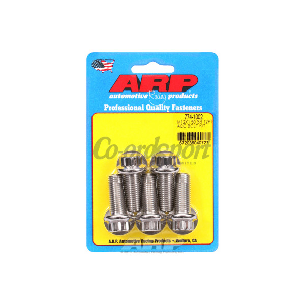 ARP M12 x 1.50 x 30 12pt SS bolts image
