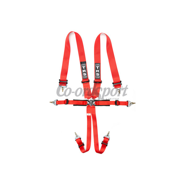TRS New Pro Ultralite 2in/3in - 6 point Harness in Red image