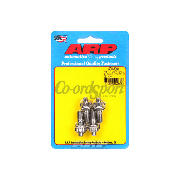 ARP M8 X 1.25 X 32mm broached stud kit - 4pcs image