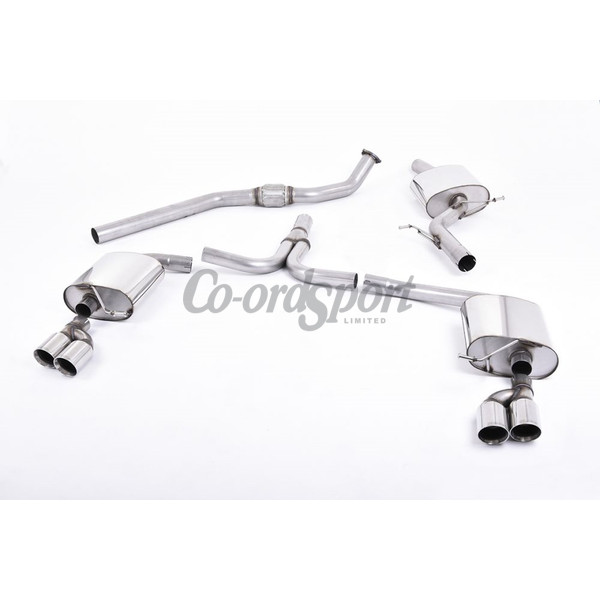 Milltek Cat-back Audi A4 2.0 TFSI S line B8 2WD and quat image