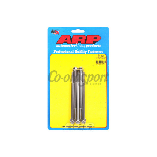 ARP 1/4-20 x 4.500 hex SS bolts image