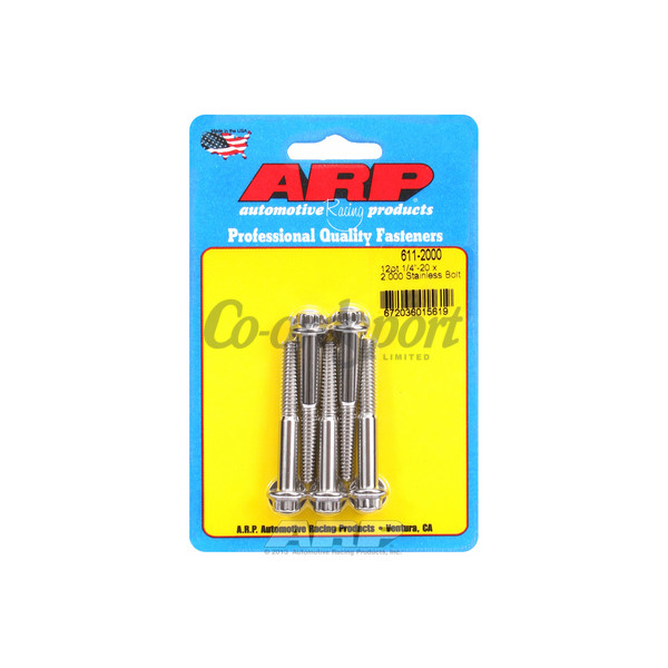 ARP 1/4-20 x 2.000 12pt SS bolts image