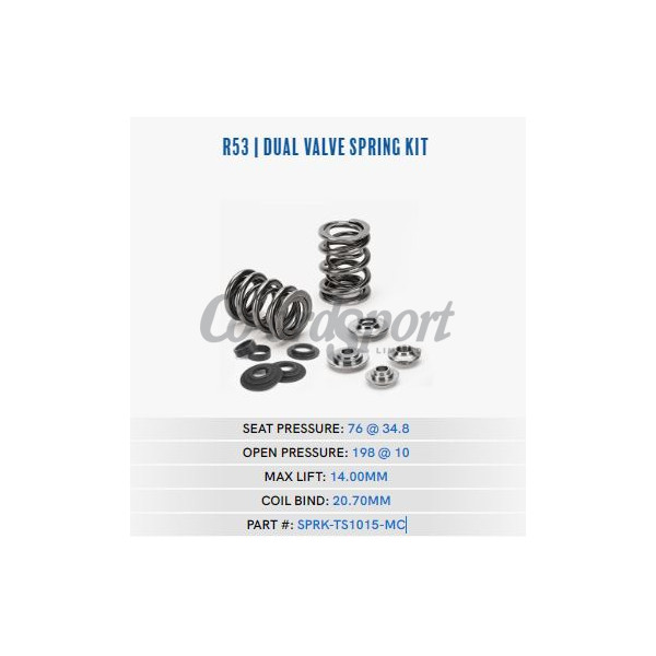 Supertech Mini Cooper Dual Valve Springs kit: 76 at  34.80mm SPR- image