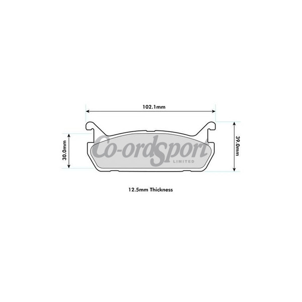 PBS MX5 mk1 1.6 Rear pad Prorace image