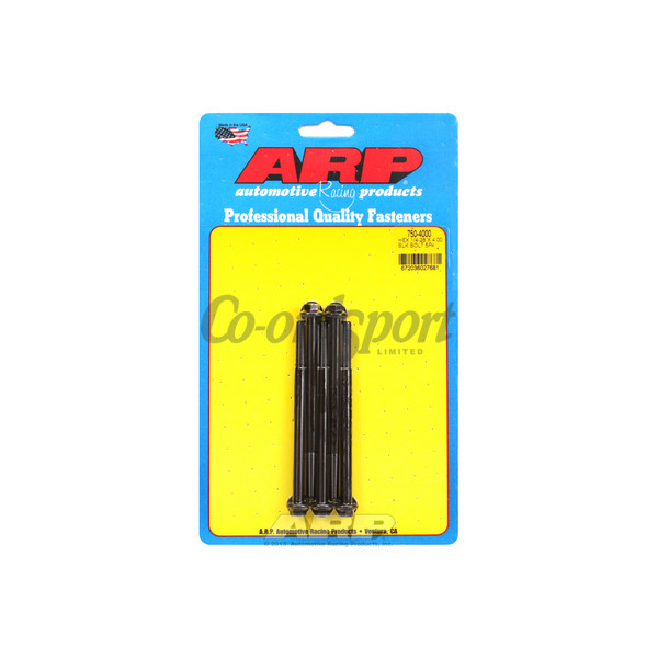 ARP 1/4-28 x 4.000 hex black oxide bolts image
