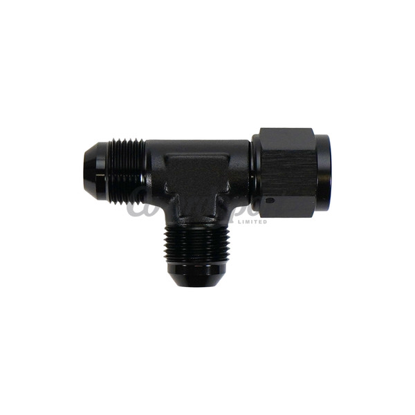 DW 8AN Male Flare to Female Flare Swivel Tee on Straight image